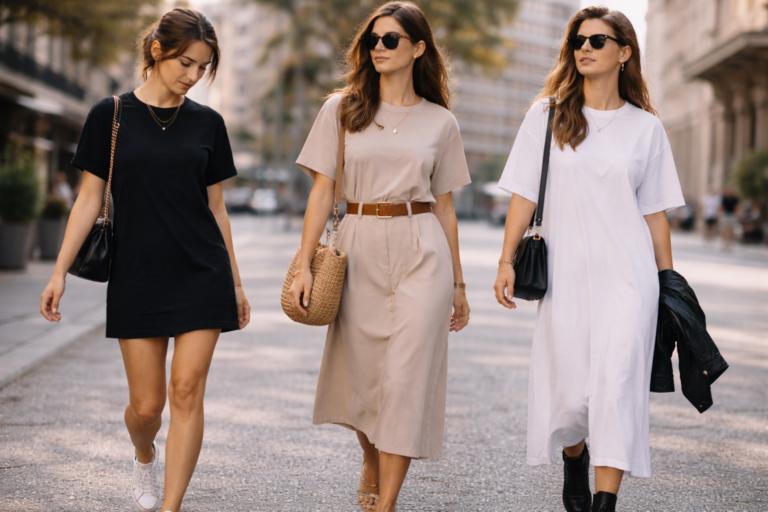 Comment porter une robe t-shirt